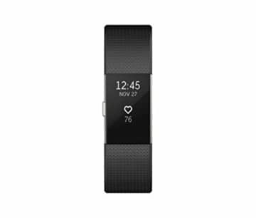 Fitbit Standard Charge 2 Unisex Armband Zur Herzfrequenz Und Fitnessaufzeichnung, Schwarz, L, FB407SBKL-EU - 2