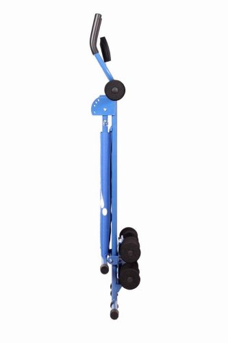 SportPlus AB Plank Bauchtrainer mit Trainingscomputer, blau, 4-facher Schwierigkeitsgrad, zusammenklappbar, SP-ALB-011 - 3