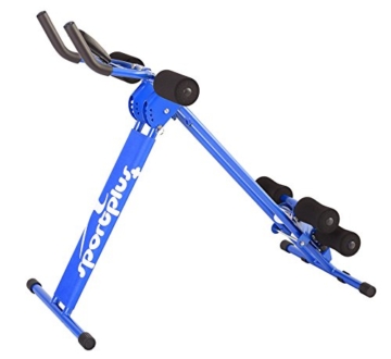 SportPlus AB Plank Bauchtrainer mit Trainingscomputer, blau, 4-facher Schwierigkeitsgrad, zusammenklappbar, SP-ALB-011 - 6